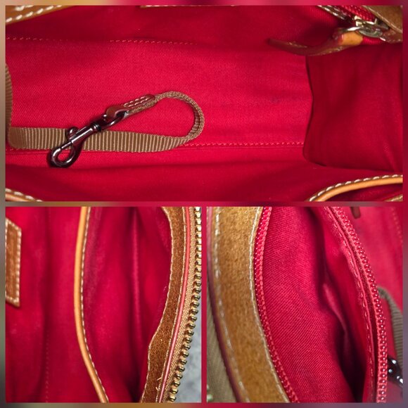 Authentic Dooney & Bourke Sullivan Striped Shoulder Bag with COA - Picture 5 of 10